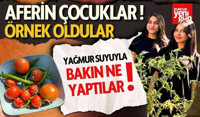 Okul Bahçesinde Yağmur Suyu İle Bakın Ne Yaptılar