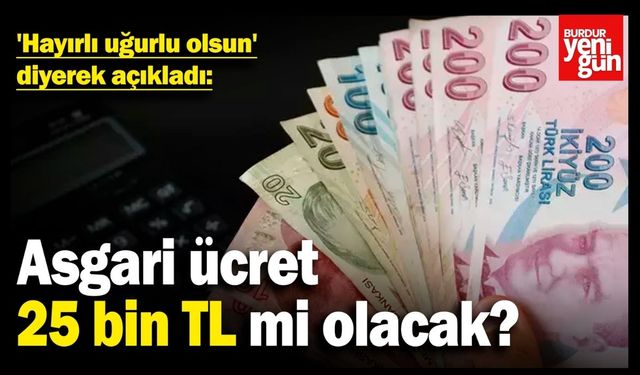 25 bin TL hayırlı olsun