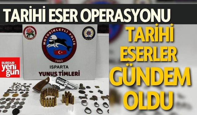 Tarihi Eser Operasyonu: 58 Sikke ve 8 Yüzük Ele Geçirildi