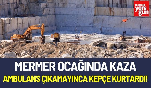 Mermer Ocağında Korkutan İş Kazası