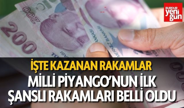 Milli Piyango'da 6 milyon ve 60 milyon liralık şanslı rakamlar belli oldu