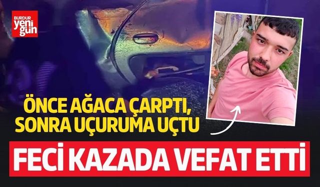 Önce Ağaca Çarptı Sonra Uçuruma Uçtu