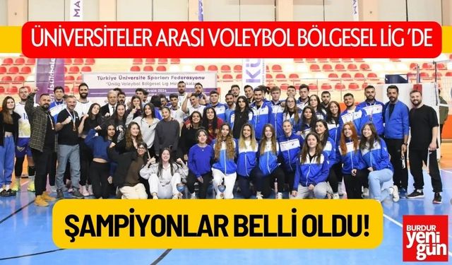 Voleybol Bölgesel Lig ’de Şampiyonlar Belli Oldu!