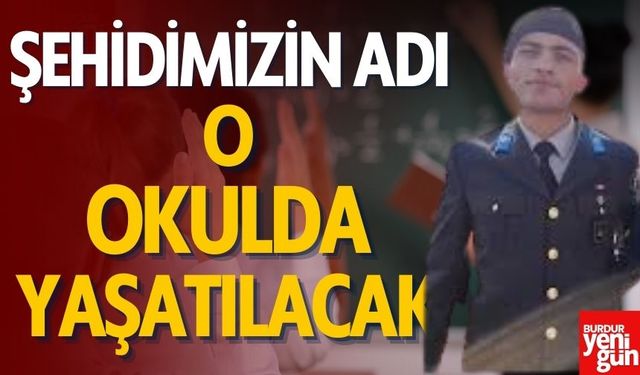 Şehit Taha Nergiz’in Adı Erzurum’da Bir Okulda Yaşatılacak