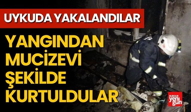 Uykuda Yakalanan Aile, Yangından Mucizevi Şekilde Kurtuldu