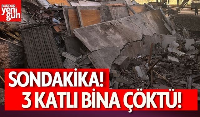 Son Dakika! 3 Katlı Bina Çöktü