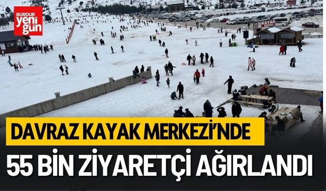 Davraz Kayak Merkezi’nde 55 Bin Ziyaretçi Ağırlandı