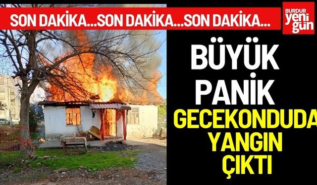 Büyük Panik: Gecekonduda Yangın Çıktı