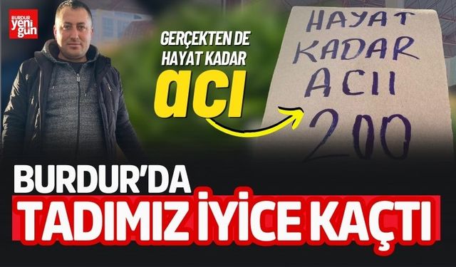 Burdur'da Acı Biberlerle Hayatın Gerçeklerini Anlatan Pazarcı