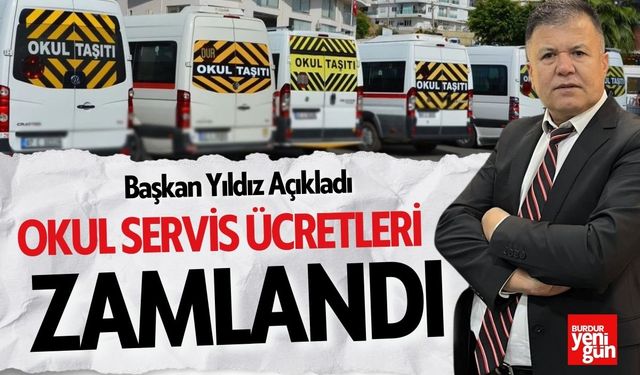 Burdur'da Servis Ücretlerine Zam Geldi