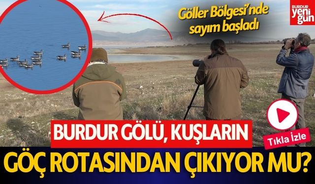 Göller Bölgesi’nde kış ortası su kuşu sayımı başladı