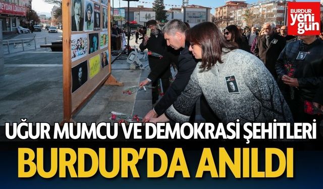 Burdur’da Uğur Mumcu ve demokrasi şehitleri anıldı