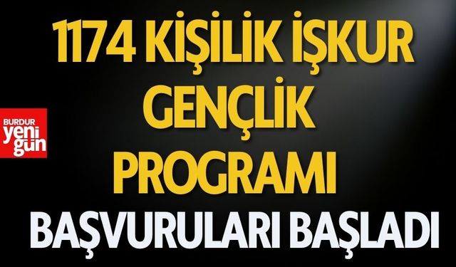 1174 Kişilik İŞKUR Gençlik Programı Başvuruları Başladı