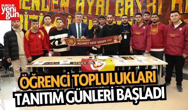 Öğrenci toplulukları tanıtım günleri başladı