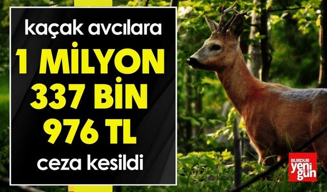 Kaçak Avcılara 1,3 Milyon TL Ceza