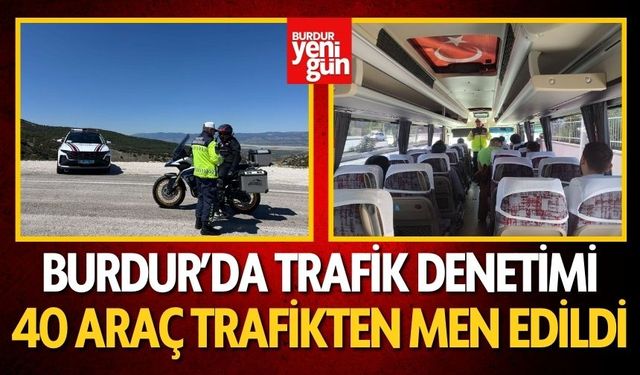 Burdur'da Jandarmadan Trafik Denetimleri