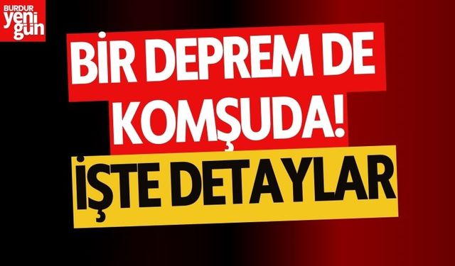 Bir Deprem de Denizli'de