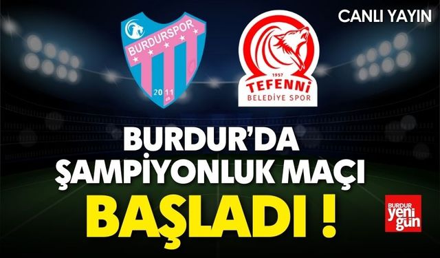 Burdurspor - Tefenni Belediye Spor Canlı Yayın