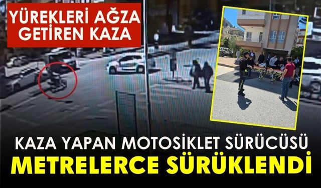 Motosiklet Otomobille Çarpıştı
