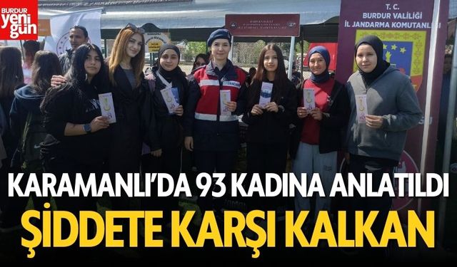 Karamanlı’da 93 Kadına Şiddete Karşı Kalkan: KADES Anlatıldı!