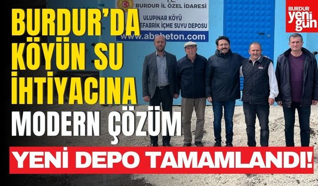 Ulupınar Köyü'ne Yeni Su Deposu