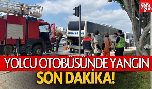 Yolcu Otobüsünde Yangın Çıktı!