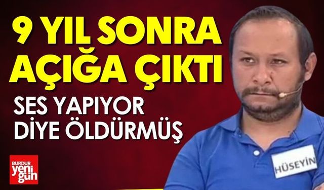 9 yıl önce işlenen cinayet canlı yayında ortaya çıktı
