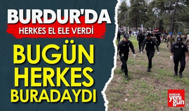Burdur'da Herkes El Ele Verdi