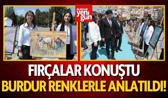 Burdur'da Liselilerden Resim Sergisi