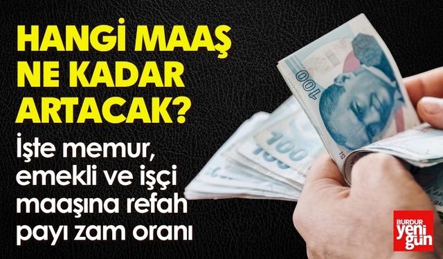 Hangi maaş ne kadar artacak?