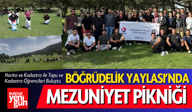 Harita ve Kadastro ile Tapu ve Kadastro Programları Mezuniyet Pikniğinde Buluştu