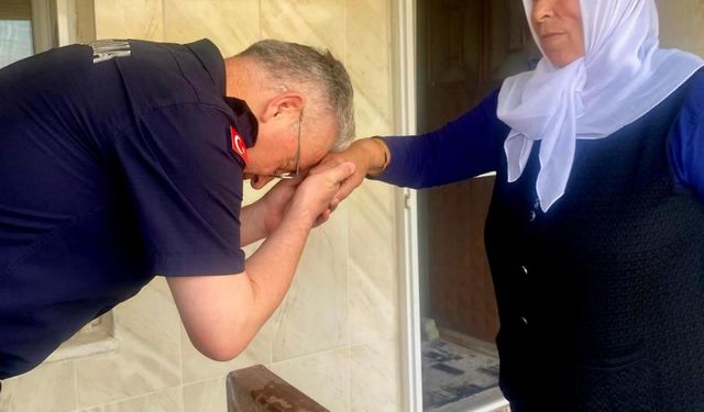 Jandarma Komutanı’ndan Şehit Annesine Ziyaret