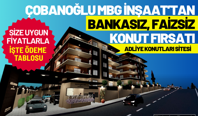 Burdur’un konut sektörüne damga vuran yeni projesi: Adliye Konutları Sitesi