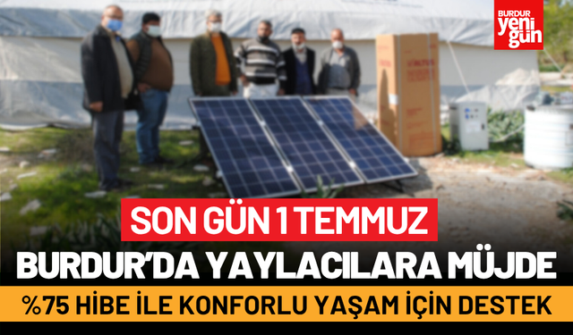 Burdurlu Küçükbaş Yetiştiricilere %75 Hibeli Yaşam Çadırı ve Güneş Paneli Desteği!