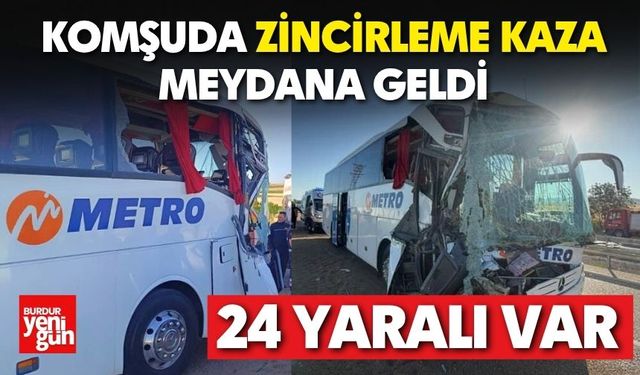 Tır, Otobüs ve İki Araç Çarpıştı: 24 Yaralı