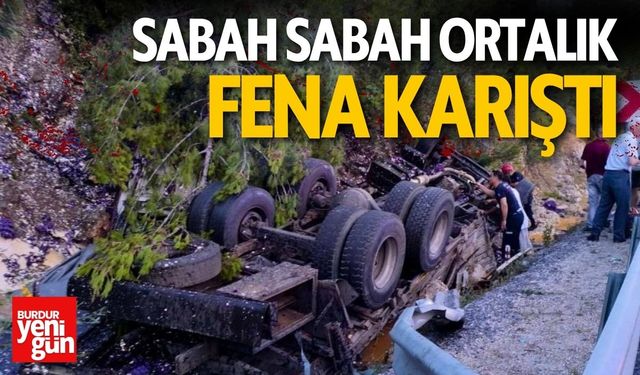 Yumurta Yüklü Kamyon Devrildi: 1 Ölü