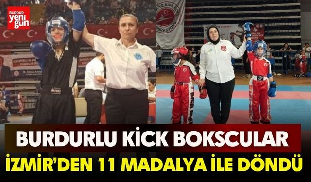 Burdurlu Kick Bokscular İzmir’den 11 Madalya İle Döndü