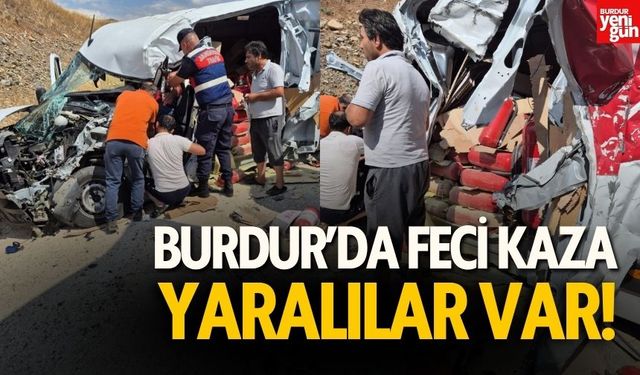 Burdur'daki Trafik Kazasında Yaralılar Var