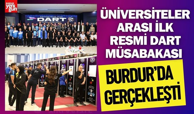 Üniversiteler Arası İlk Resmi Dart Müsabakası Burdur’da Gerçekleşti