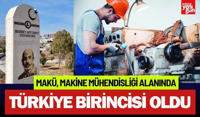 MAKÜ, Makine Mühendisliği alanında Türkiye birincisi oldu