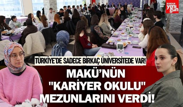 Türkiye’de Sadece Birkaç Üniversitede Var! MAKÜ’nün "Kariyer Okulu" Mezunlarını Verdi!