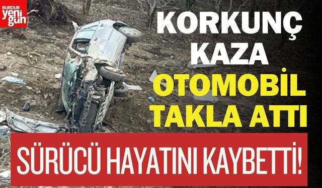 Otomobil Takla Attı, Sürücü Hayatını Kaybetti