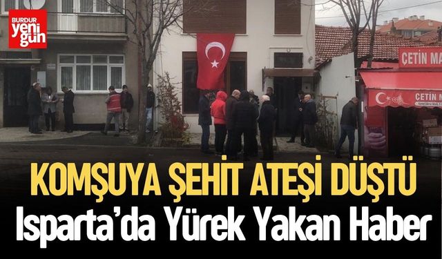 Komşuya Şehit Ateşi Düştü
