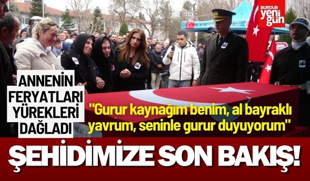 Şehit Binbaşı Sinan Taştekin memleketi Isparta'da ebediyete uğurlandı