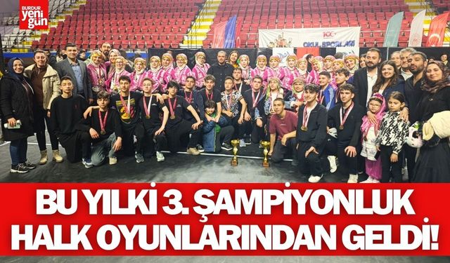 Bu Yılki 3. Şampiyonluk Halk Oyunlarından Geldi!