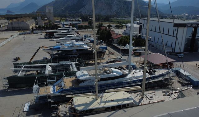 Antalya Serbest Bölge'de 4 ayda 12 teknenin üretimi tamamlandı