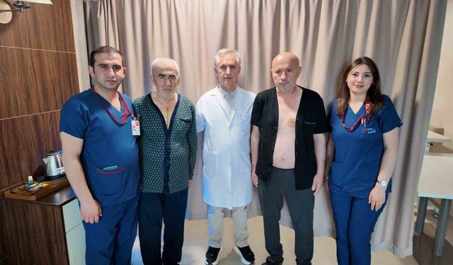 Kilometrelerce uzaklıktan Denizli'ye gelen 2 hasta başarılı bypass ameliyatlarıyla sağlığına kavuştu