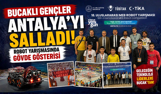 Bucaklı Gençlerden Robot Yarışmasında Gövde Gösterisi