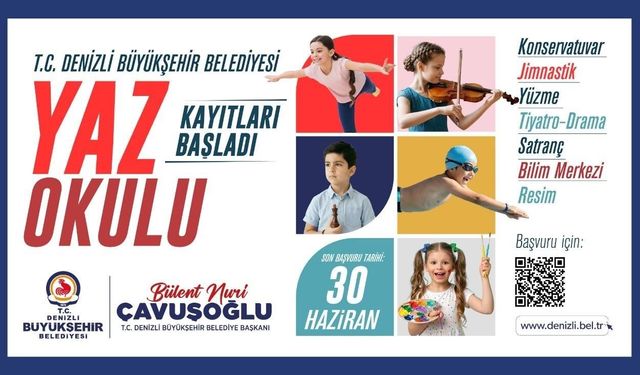 Denizli'de yaz okulu kayıtları başladı