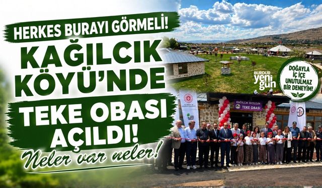Kağılcık Köyü Ekolojik Teke Obası Açıldı!